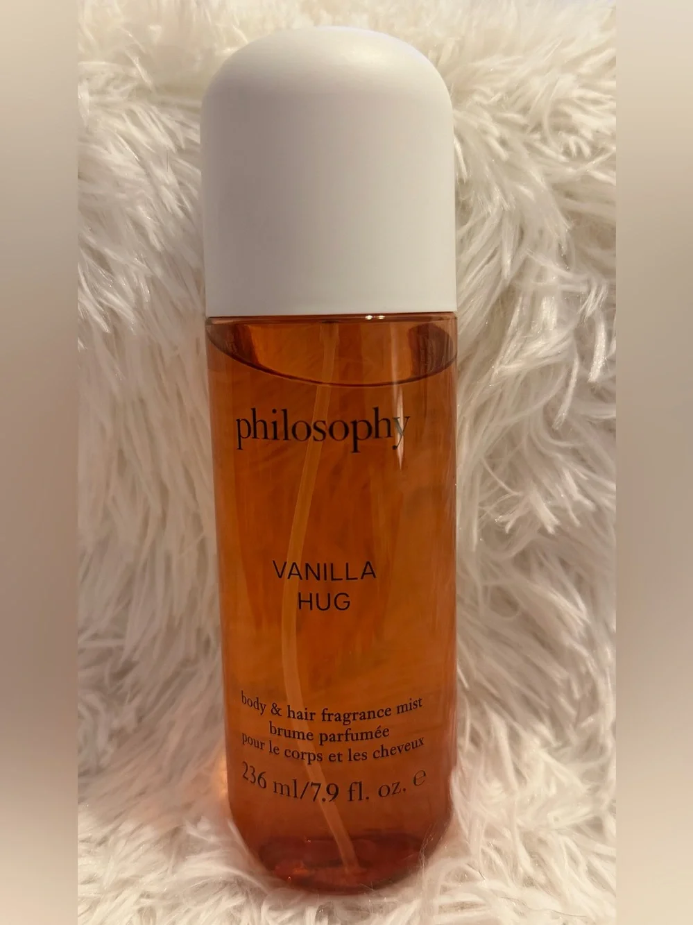 New In The Bottle Philosophy Vanilla Hug Body & Hair Fragrance Mist 7.9 ounces